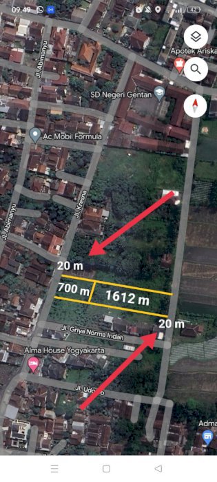 DIJUAL TANAH SHM JALUR KUNING