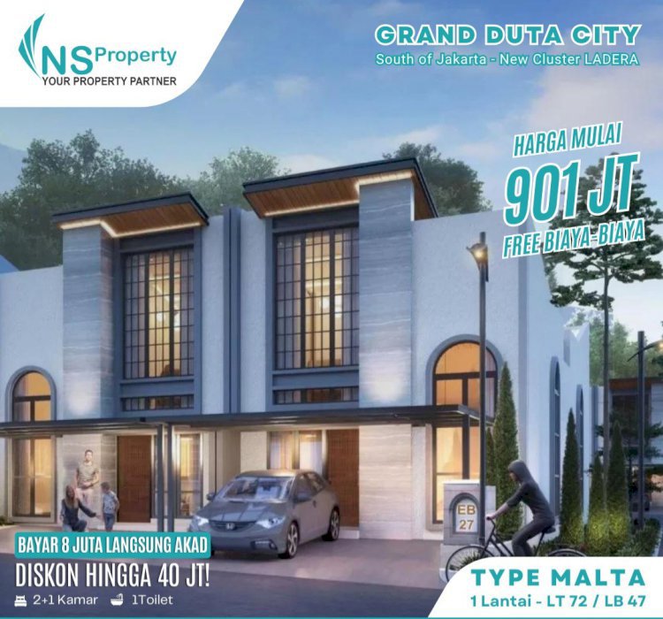 Dijual Rumah Grand Duta City SoJ