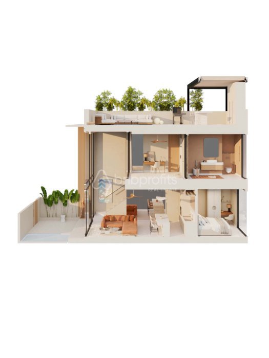 (#BSDL503) Modern Minimalism Two Bedroom Off Plan Loft in Pererenan