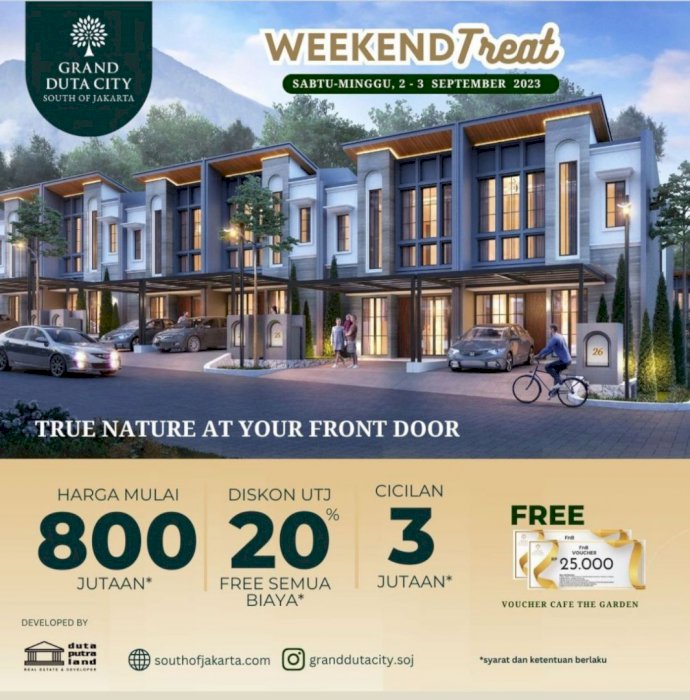 Rumah 2Lt. Cukup 8jt ALL IN SAMPAI AKAD | Grand Duta City SoJ Parung