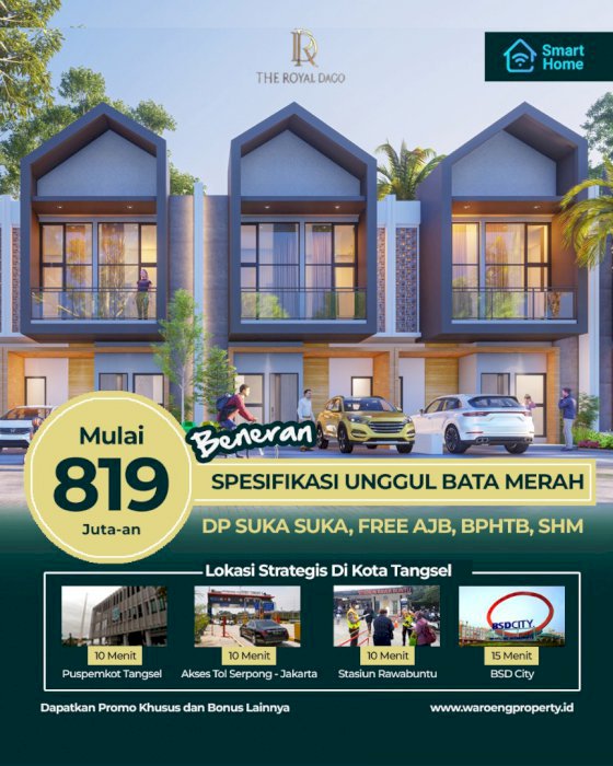 Rumah 2Lt. Pamulang Tangerang Selatan