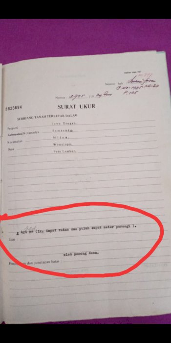 Jual Tanah SHM. Mijen wonolopo semarang.