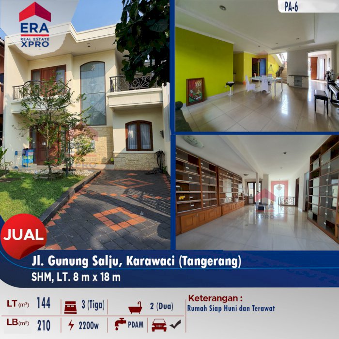 Di Jual Rumah Siap Huni, Karawaci Tangerang Banten