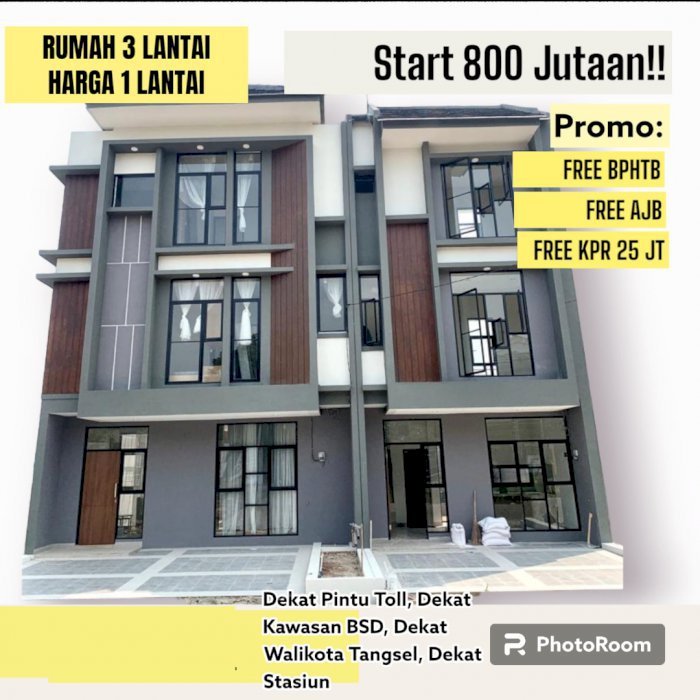 Rumah 3Lt. MEVVAH DI PAMULANG TANGERANG SELATAN