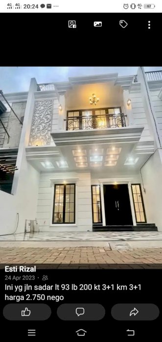 Dijual rumah lokasi jln sadar jagakarsa