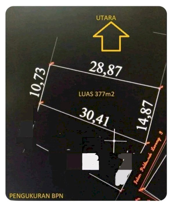 Dijual Tanah di pintu 0 UNHAS jln. Statistik lorong 3