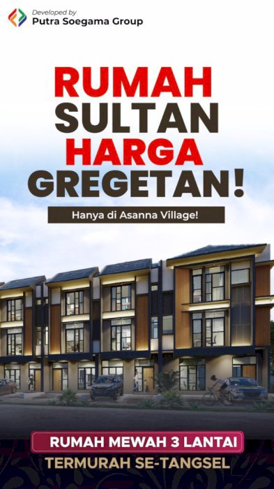 Rumah 3Lt. Pamulang Tangerang Selatan