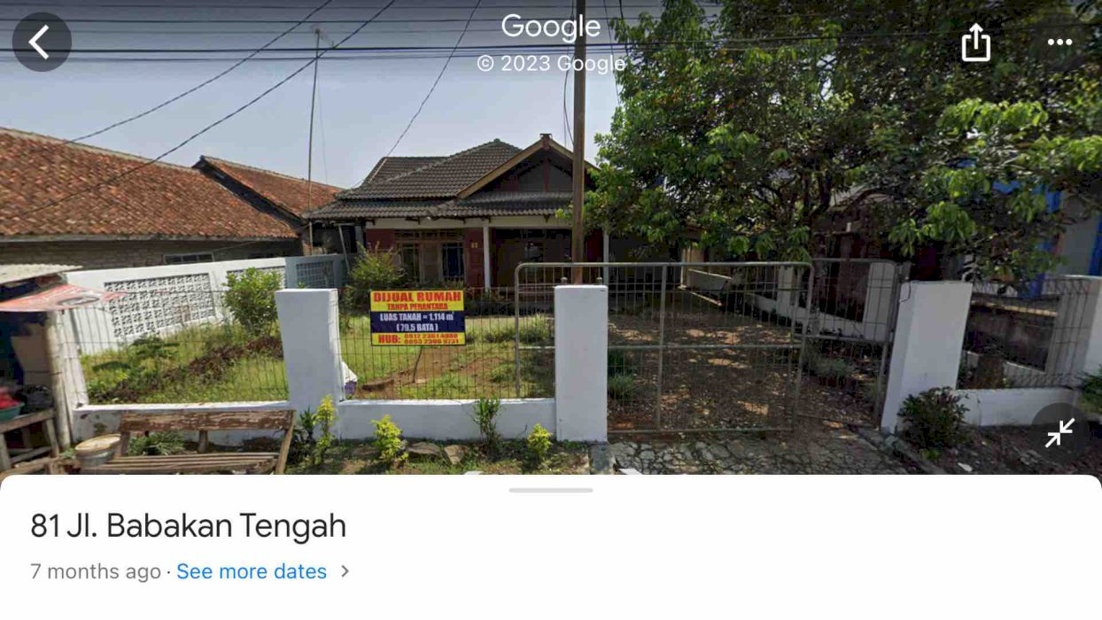 Dijual Rumah berserta tanahnya