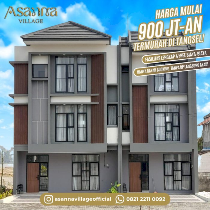 Rumah 3Lt. DP 0% Pamulang Tangerang Selatan