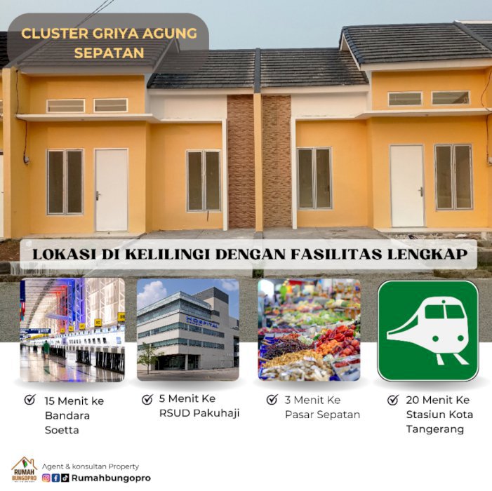 Griya agung residence Sepatan bayar 2juta punya rumah