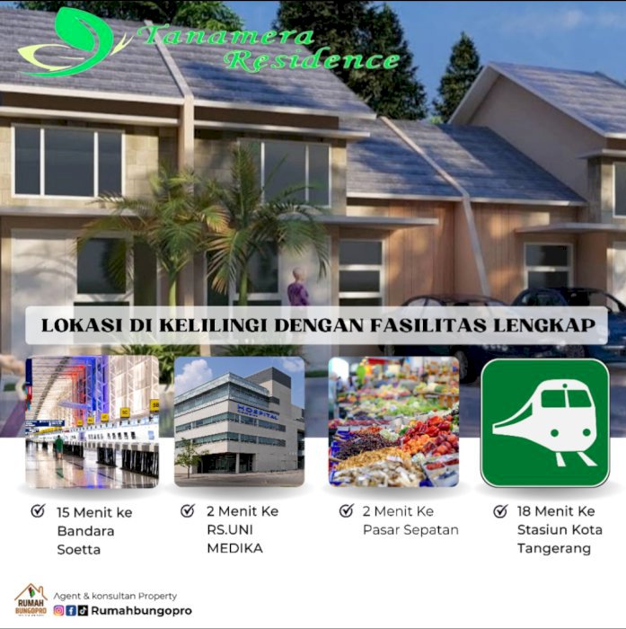 Tanamera residence Sepatan bayar 3 juta punya rumah