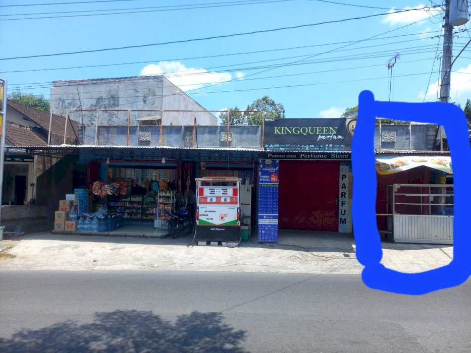 Dijual tanah + bangunan rumah dan ruko