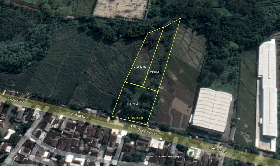 DIJUAL LAHAN NOL JALAN LUAS 8366 M2 PURWOSARI TATA RUANG INDUSTRI