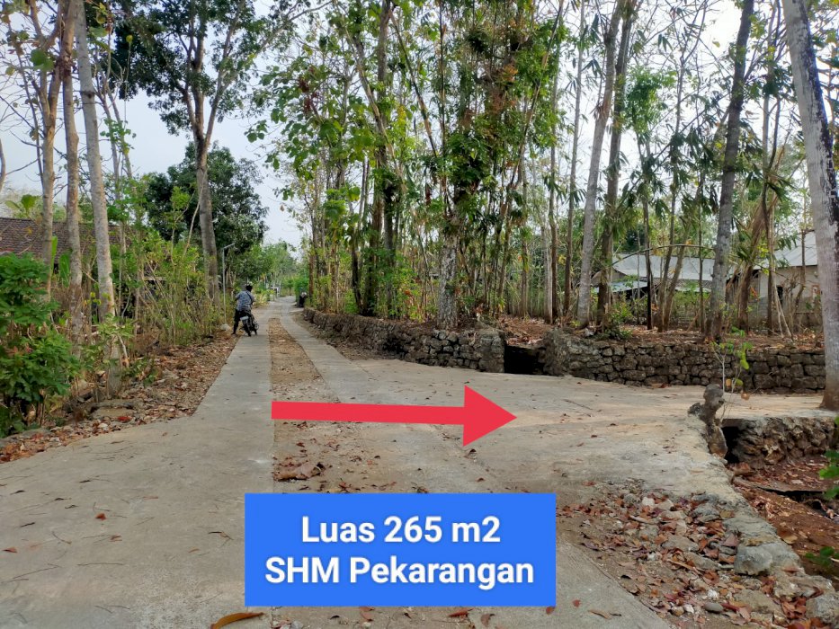 Jual Tanah Murah utara Kota Wonosari di Bejiharjo Gunungkidul shmp