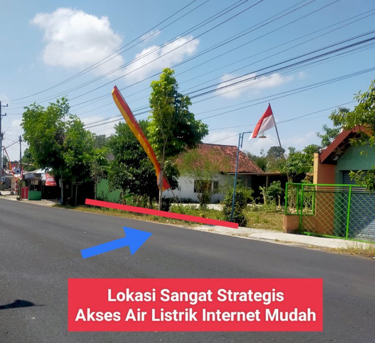 Jual Tanah Murah Pinggir Jalan Raya Ringroad di Baleharjo Wonosari