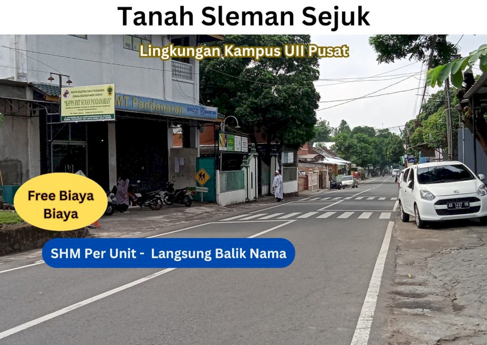 Tanah SHM Pekarangan Dekat Kampus UII Cocok Untuk Usaha Kost Exclusive