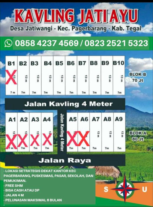 Kavling Jatiwangi kec pagerbarang harga murah bayar mudah
