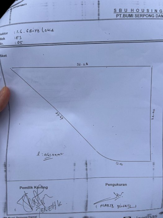 Dijual kavling siap bangun di sektor 1.6 griya loka bsd