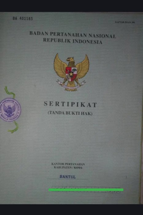 Tanah pekarangan murah dan strategis di daerah Pandak, Bantul.