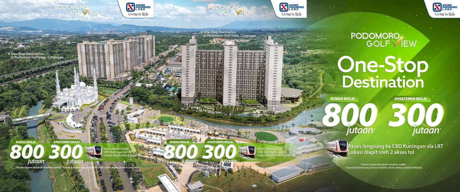 Apartemen Podomoro golf view tower Ekki