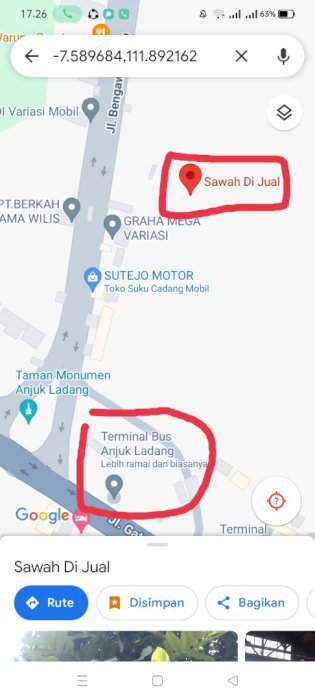 TANAH SAWAH RINGIN ANOM NGANJUK JATIM