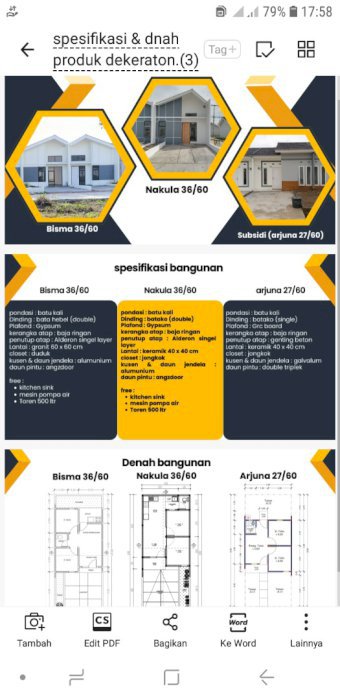 Siap huni dg 2 km.tdr, 1 km.mndi. Ruag tamu, carport