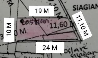 Tanah di jual seharga 30 jt