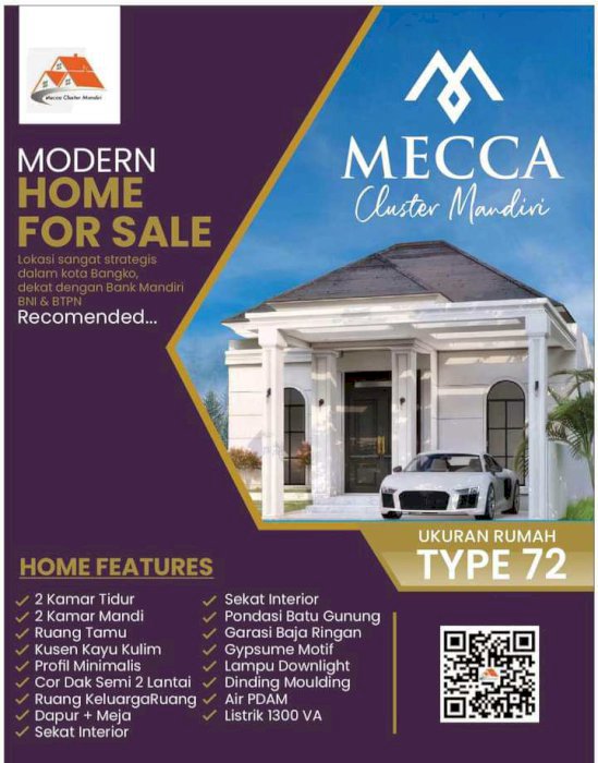 Rumah Cluster Cantik di Bangko