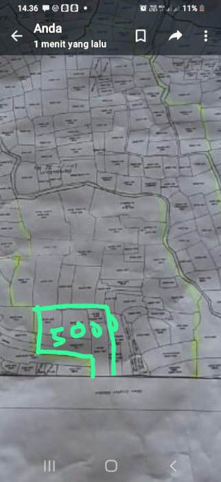 Jual lahan tanah -+6000 mtr +3 bangunan rumah