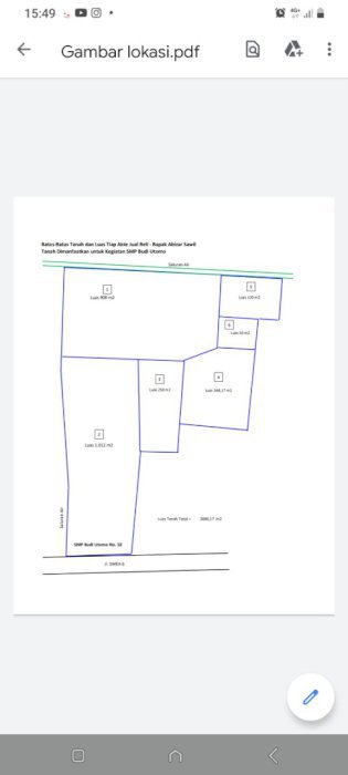 Jual tanah beserta bangunannya didekat jalan mayjen sutoyo