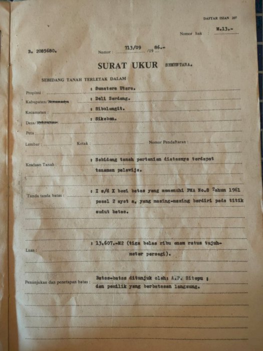 TANAH SHM TERMURAH DI BANDAR BARU SIBOLANGIT DELI SERDANG (