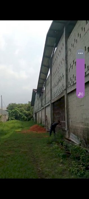 Jual tanah dan bangunan bekas pabrik