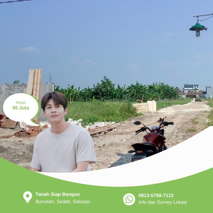 Kavling Siap Bangun Harga 95 Juta Dekat Akademi Perikanan