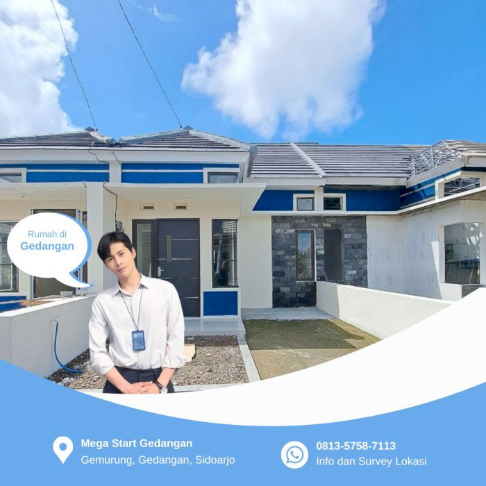 Rumah Indent Hanya Sebulanan di Gemurung Gedangan Sidoarjo