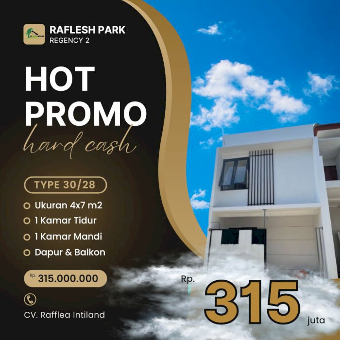 Rumah Baru Surabaya Timur Promo 315 Juta