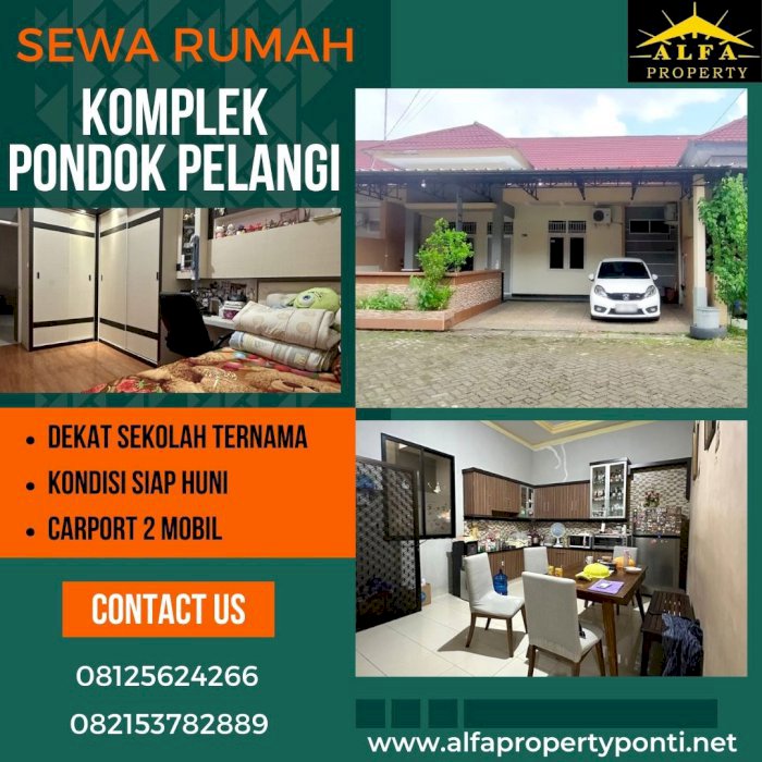 Disewakan Rumah Pondok Pelangi Kota Pontianak