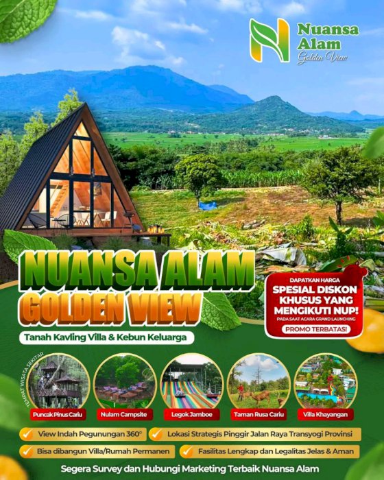 Kavling nuansa Alam golden view