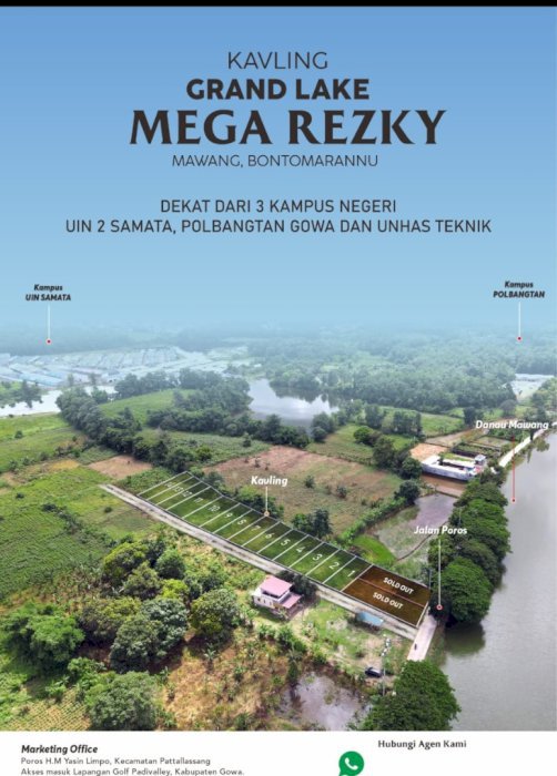 Dijual Tanah Kavling cocok untuk tempat usaha di Gowa Makassar