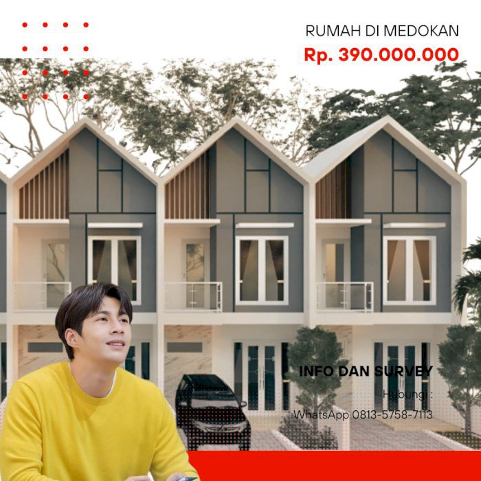 Rumah Di Medokan Rp 390.000.000