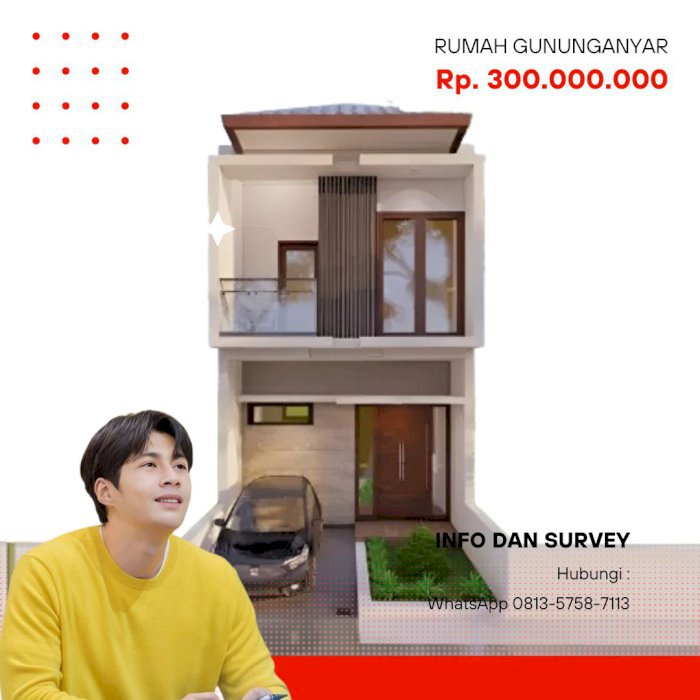 Promo rumah 300 Juta di gununganyar surabaya