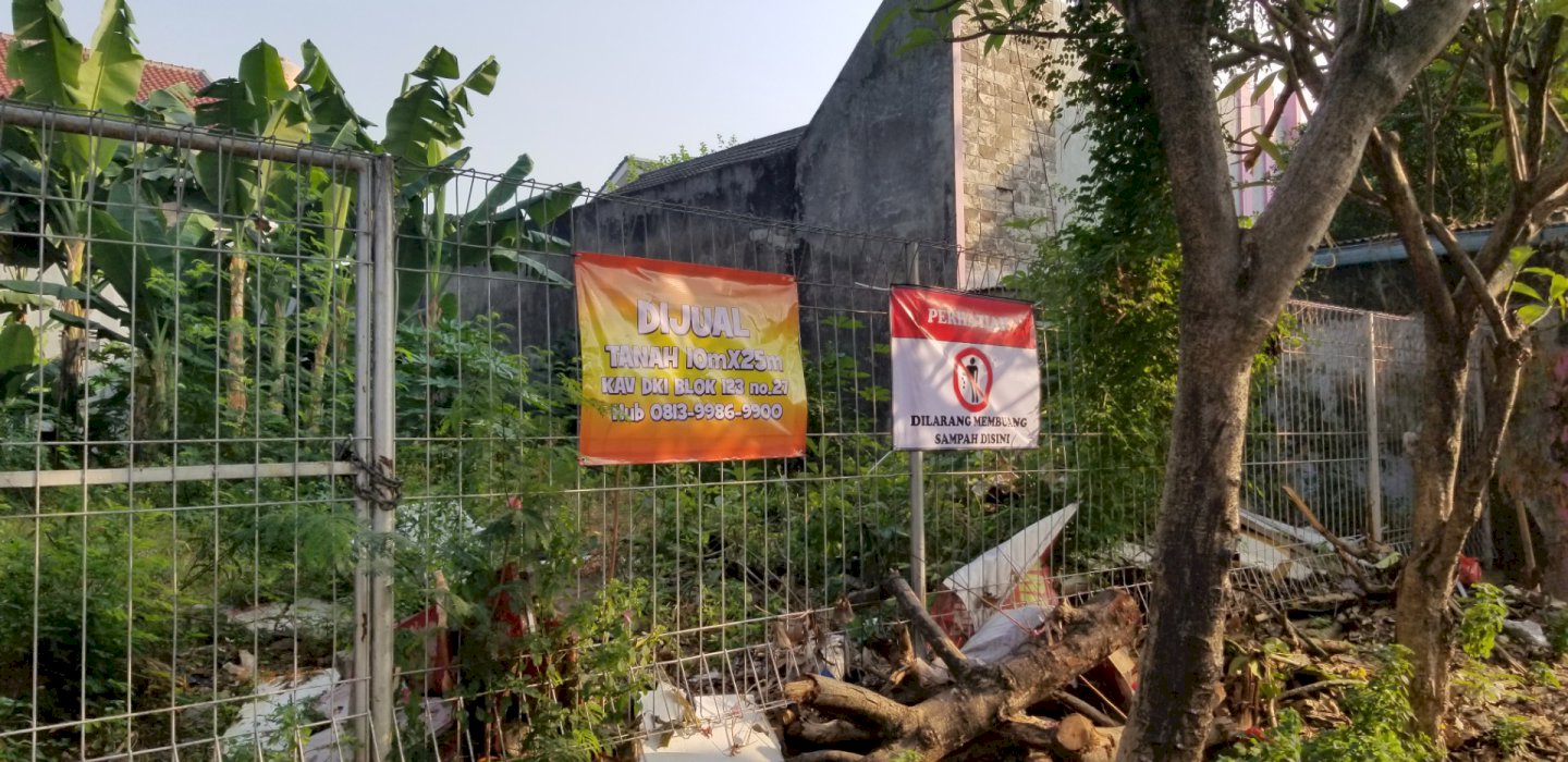 Tanah Kavling 25m x 10m