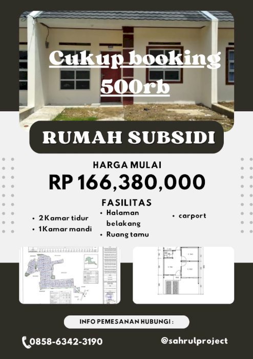 Rumah Subsidi Tanpa Di Sukabumi Bukit Nagrak Residence