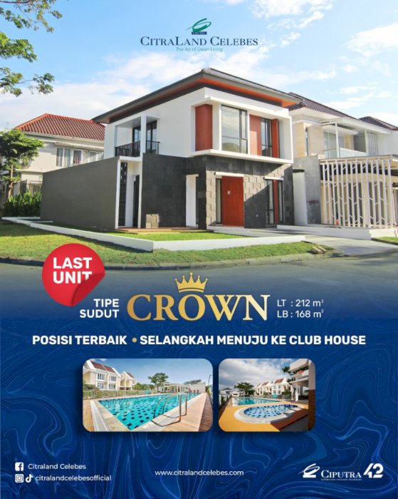 CROWN HOOK CITRALAND CELEBES HERTASNING MAKASSAR GOWA
