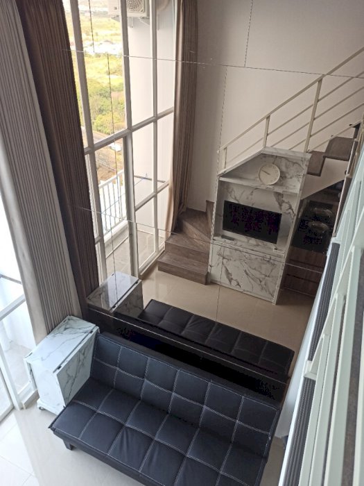 808 - Dijual Apartemen Icon Gresik 1BR Loft Tower A Lt 18 Furnished