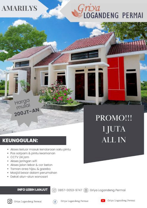 Hunian modern, nyaman, dan berkualitas dengan harga terbaik!!!