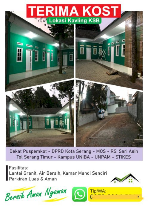 Rumah Di Kontrakan atau Di Jual Lokasi Strategis Di Ciracas Serang