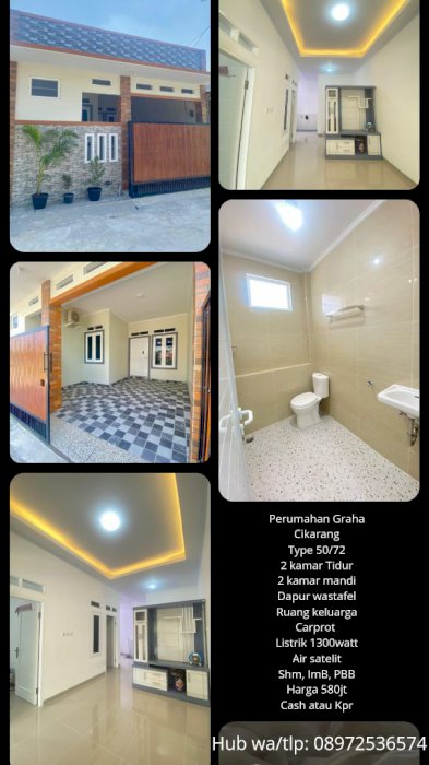 Rumah di cikarang dekat dengan pusat kota dan stasiun, mall sgc