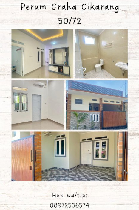 Rumah di cikarang dekat,lemah abang,stasiun,mall sgc,citywalk