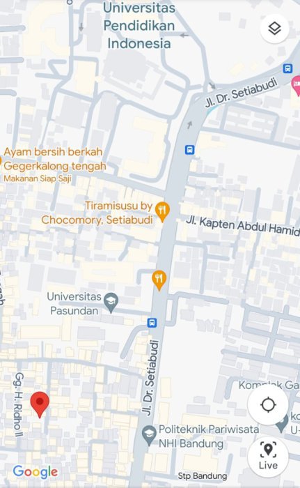 Dijual Tanah Kebun daerah Gegerkalong Bandung luas 222M Bekas Kebun