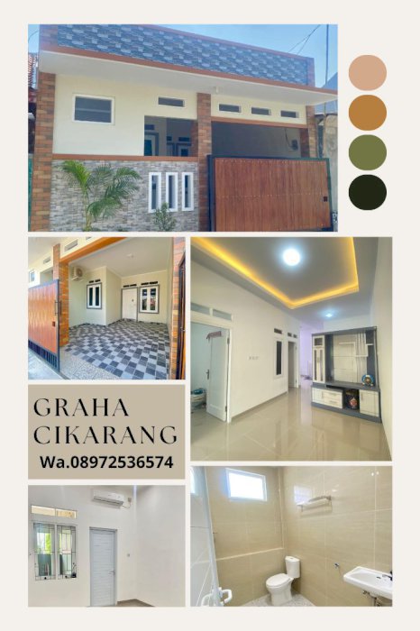 Rumah di cikarang lemah abang dekat stasiun,jababeka,pusat kota